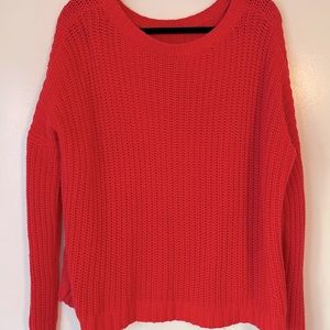 Express bright orange/pink loose fitting sweater
